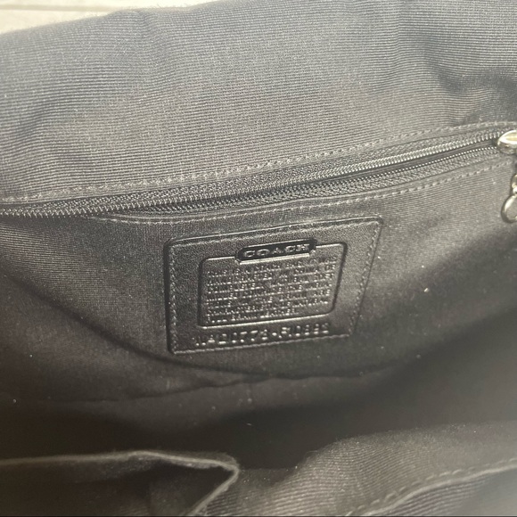 Coach Chelsea Black Pebbled Leather Shoulder Bag Purse - Picture 9 of 9